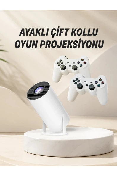 Taşınabilir Android Projeksiyon Ayaklı Çift Kollu 4K Çözünürlüklü Sinema Projeksiyonu ürün görseli 1