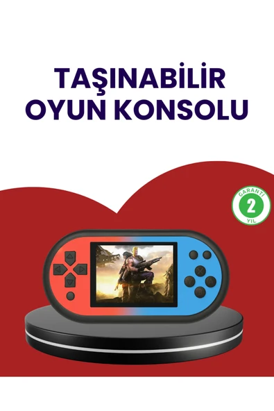 520 Oyunlu El Oyun Konsolu TV Bağlantılı HD LCD Ekranlı ürün görseli 1