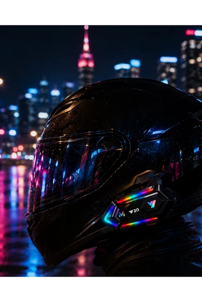 Bluetooth 5.3 Motosiklet Kask Intercom Gürültü Engelleyici Su Geçirmez Kulaklık ürün görseli 1