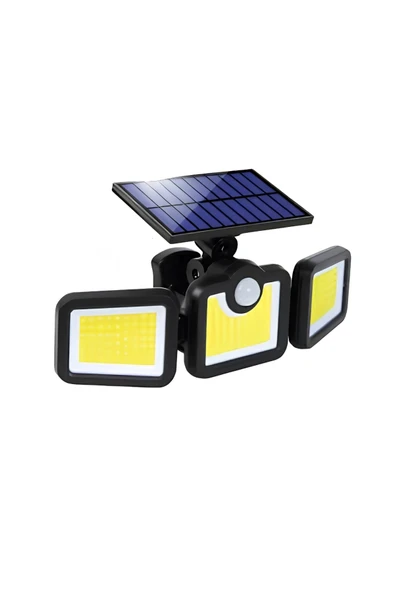 Solar LED Projektör Sensörlü Dış Mekan Güvenlik Lambası - Resim 3