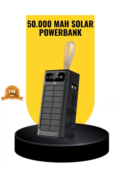 Taşınabilir Güneş Panelli Powerbank Çoklu Cihaz Şarj Destekli ürün görseli 1