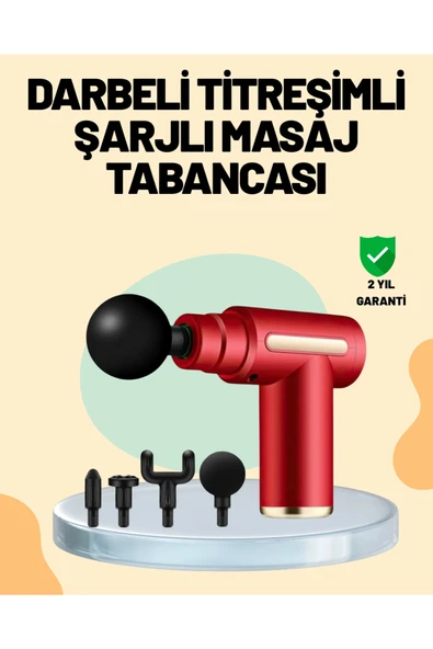 Kas Gevşetici Masaj Tabancası 4 Başlık ve Ayarlanabilir Hız ürün görseli 1