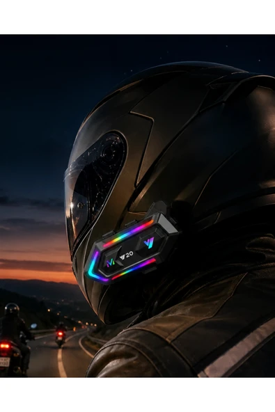 Bluetooth 5.3 Motosiklet Kask Intercom Kulaklık 1000 Metre Bağlantı ürün görseli 1
