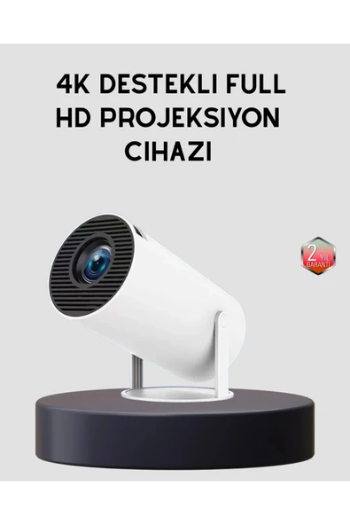 Ev Sineması Projeksiyon Cihazı – 160 ANSI Lümen, 4K Uyumlu ve Kablosuz Görüntü Aktarımı ürün görseli 1