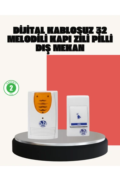 Wireless Kapı Zili Pratik ve Zahmetsiz Günlük Kullanım ürün görseli 1