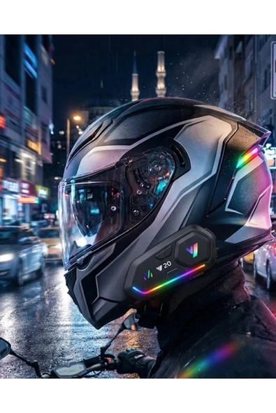 Şarjlı Motosiklet Kask Intercom Kulaklık Bluetooth 5.3 Teknolojisi ürün görseli 1