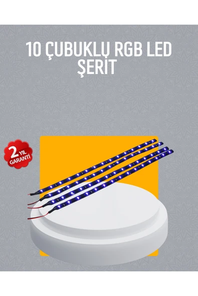 LED Yağmur Işığı Seti 10 Adet Meteor Çubuk Aydınlatma ürün görseli 1