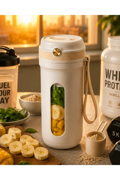 Günlük Kullanıma Uygun Şarjlı Mini Blender Buz Kırabilen Taşınabilir Mikser ürün görseli 1