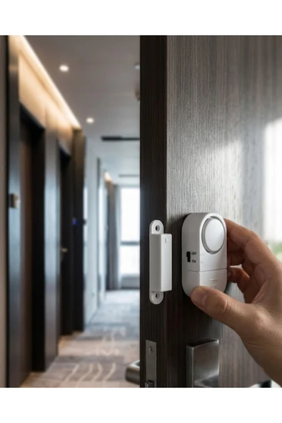 Manyetik Sensörlü Alarm Kapı Pencere İçin 90 dB Güçlü Sesli Uyarı Sistemi ürün görseli 1