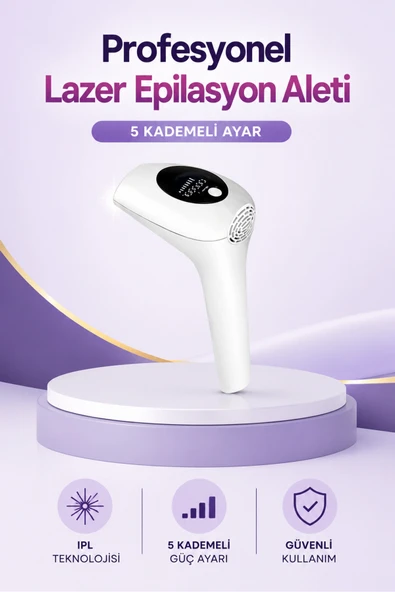 IPL Lazer Epilasyon Aleti 5 Kademeli Güç Ayarlı ürün görseli 1