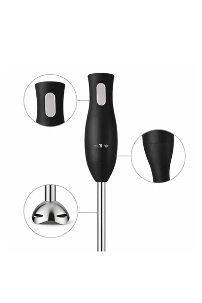 Mutfak El Blenderı Paslanmaz Çelik Uçlu Ergonomik Tasarım - Resim 4