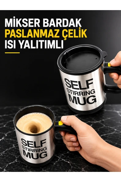 MİKSER BARDAK PASLANMAZ ÇELİK ISI YALITIMLI ürün görseli 1