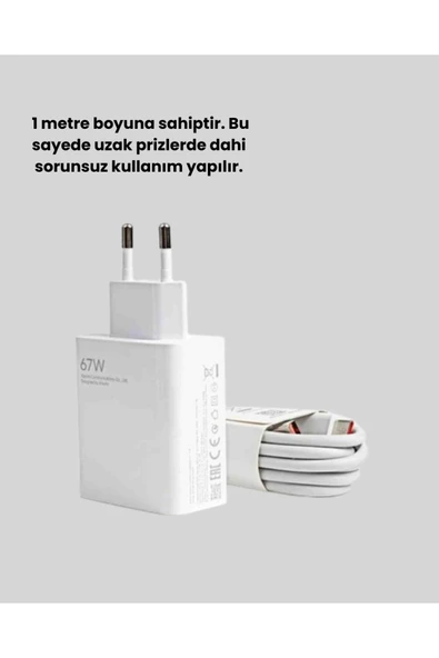 67 Watt Type C Turbo Şarj Seti - Resim 2