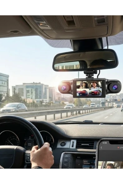 1080P Araç Kamerası Mobil Uygulama Bağlantılı G Sensörlü Güvenlik Sistemi ürün görseli 1