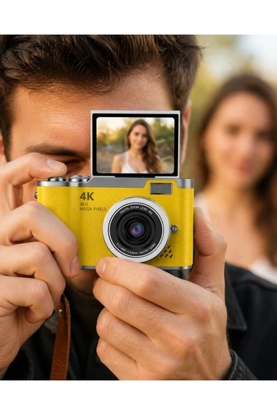 LK007 FOTOĞRAF MAKİNESİ SARI ürün görseli 1