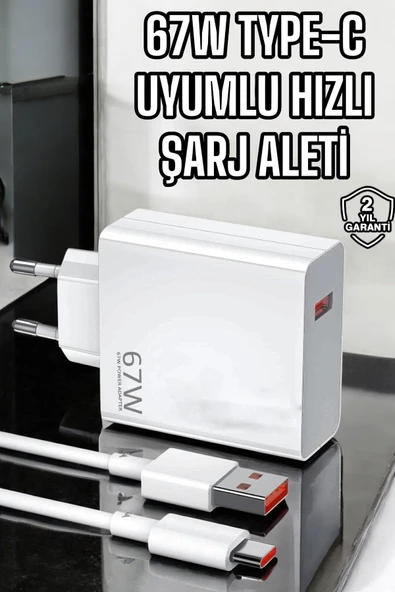 Şarj Aleti Turbo Hızlı 67W Type-C Hızlı Şarj ürün görseli 1