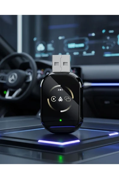 Kablosuz CarPlay ve Android Auto Adaptörü Tak Çalıştır Kullanım ürün görseli 1