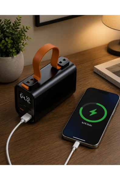 50000 mAh Powerbank Süper Hızlı Şarj LED Göstergeli Taşınabilir Şarj Cihazı ürün görseli 1