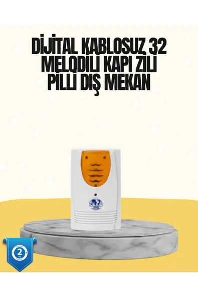 Kablosuz Kapı Zili Düzenli ve Konforlu Yaşam Alanları İçin ürün görseli 1