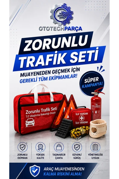 Trafik Güvenlik Seti Araçlar İçin Zorunlu Acil Durum Ekipmanları ürün görseli 1