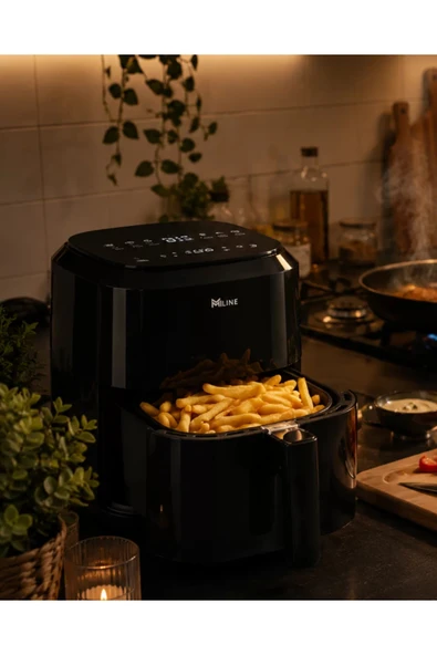 1360W Yağsız Sıcak Hava Fritözü 4 Litre Dokunmatik Air Fryer ürün görseli 1