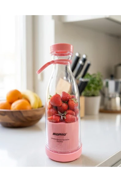 Şarjlı Taşınabilir Blender USB Kablosuz Smoothie Yapıcı Pratik Kullanım ürün görseli 1