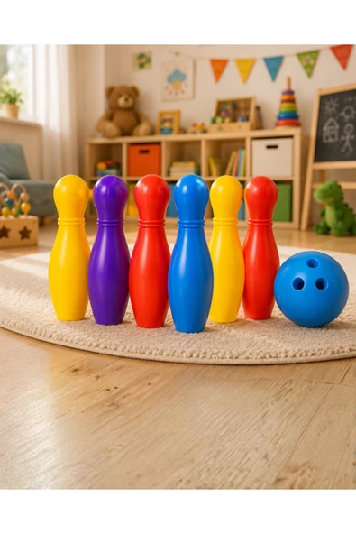 Çocuklar İçin Bowling Oyuncak Seti Eğlenceli Spor ve Aktivite Oyunu ürün görseli 1