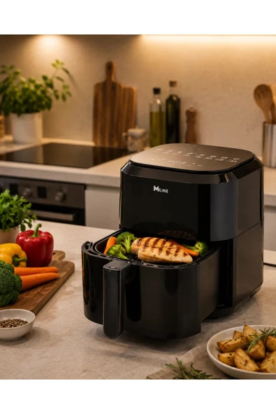 4 Litre Dijital Air Fryer Yağsız Sıcak Hava Fritözü 1360W Güç ürün görseli 1