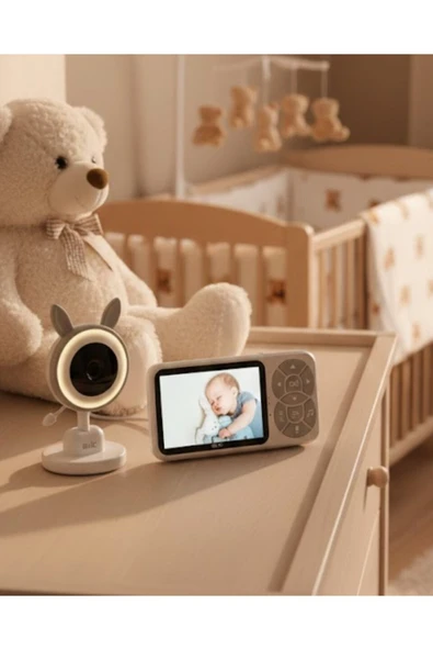 Gece Görüşlü Bebek Telsizi Besleme Hatırlatıcılı LCD Ekran ürün görseli 1