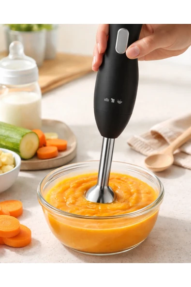 Ergonomik Tasarımlı El Blenderı Paslanmaz Çelik Metal Blender Ayağı ürün görseli 1