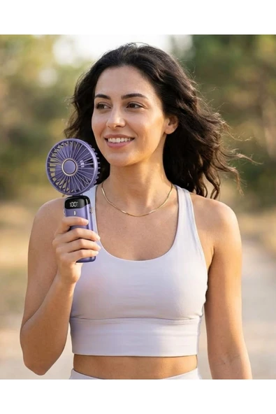 5 Kademeli Güçlü Üfleme Kapasiteli Taşınabilir Mini Fan ürün görseli 1