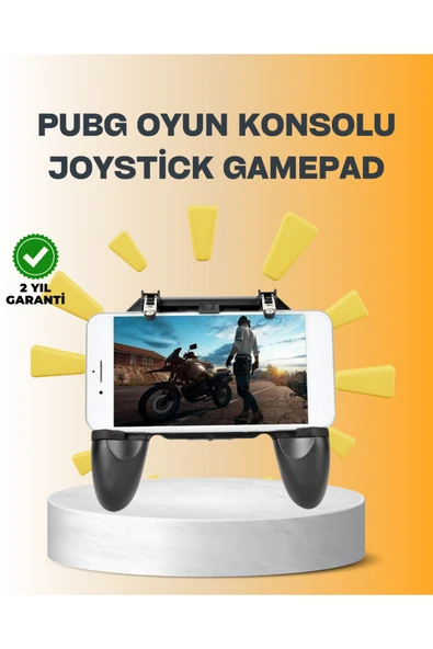 Joystick ve Parmak Tetikleyicili Mobil Oyun Gamepad Tutucu ürün görseli 1