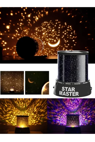 Star Projektör Gece Lambası Tavana Yıldız Yansıtan LED Işık ürün görseli 1