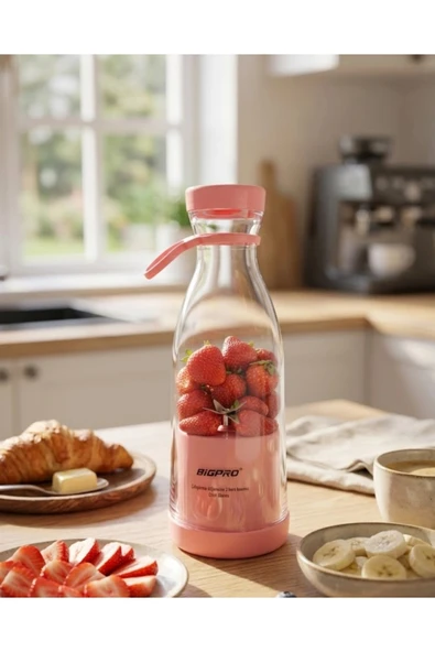 Kablosuz Taşınabilir Blender Smoothie Milkshake Hazırlama Tek Tuş Kullanım ürün görseli 1
