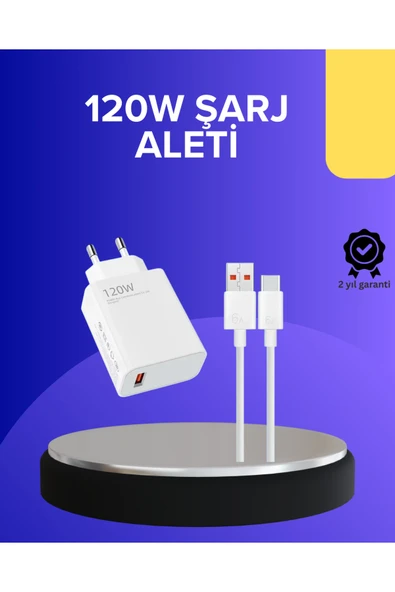 120 Watt Hızlı Şarj Adaptörü Samsung S20 S21 S22 S23 Uyumlu ürün görseli 1