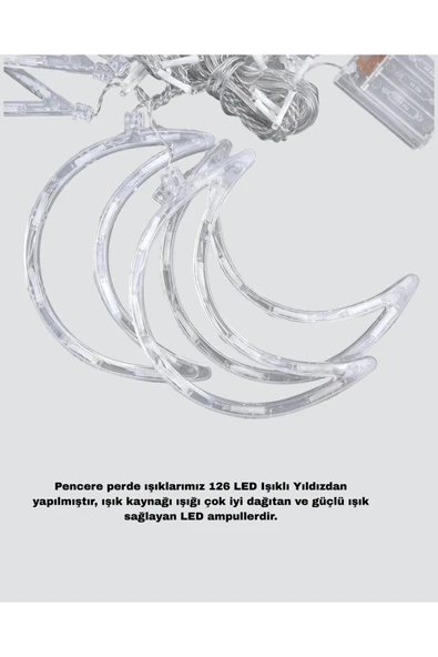 AY YILDIZ PERDE LED - Resim 5