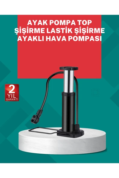 Manuel Ayak Pompası Extra Güçlü Lastik Şişirme Pompası ürün görseli 1