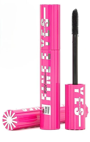 3B Trend Rose Fine Eyes Suya Dayanıklı Maskara - Yoğun Hacim Ve Uzatma Etkili Siyah Rimel ürün görseli 1