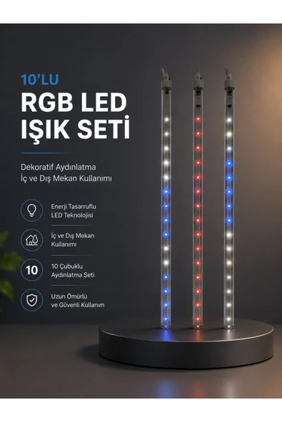 Kayan Yıldız Efektli RGB LED Işık Seti İç ve Dış Mekan Kullanımı ürün görseli 1