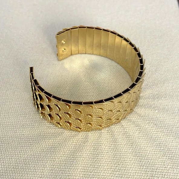 Pul Gold Çelik Kelepçe - Resim 4