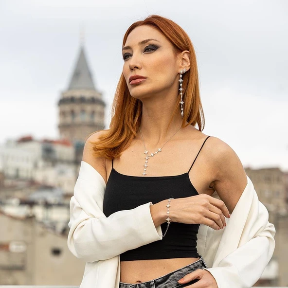 Kutup Yıldızı Gümüş Bileklik - Resim 3