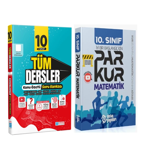 10.Sınıf Evrensel İletişim Tüm Dersler Soru Bankası ve Metin Yayınları Matematik Soru Bankası Seti 2 Kitap ürün görseli 1