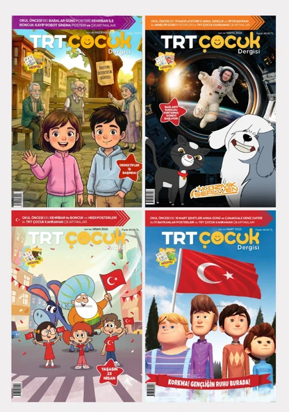 TRT Çocuk Dergi 4 Sayı Paketi ürün görseli 1
