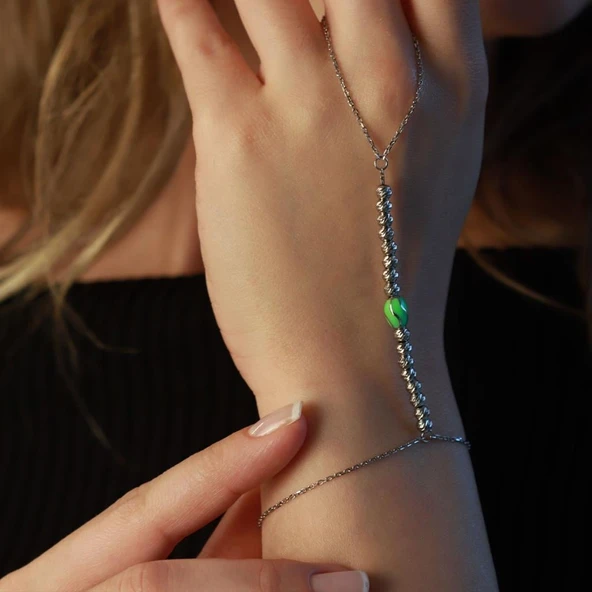 Charm'lı Dorika Modeli Gümüş Şahmeran - Resim 2
