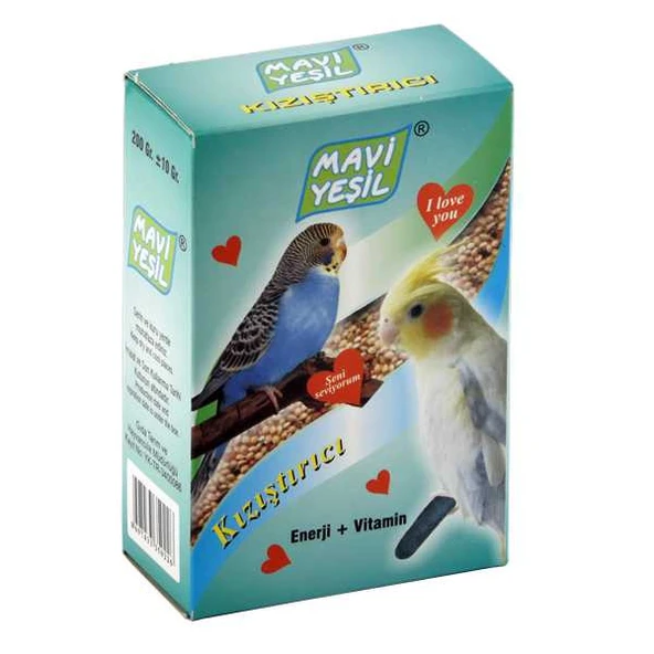 Mavi Yeşil Paraket ve Muhabbet Kuşu Kızıştırıcı 200gr ürün görseli 1