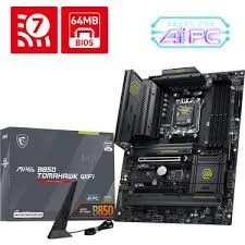 Msı MB Mag B850 Tomahawk Wıfı Am5 Ddr5 8200MHZ(OC) HDMI 3x M.2 USB 20GBS 5g Lan Wı-Fı 7 Atx (TEŞHİR) ürün görseli 1