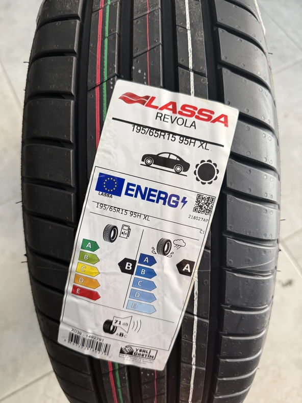 LASSA / 195/65R15 XL (REVOLA) (1 ADET FİYATIDIR. EN AZ 2 ADET VERİLMEKTEDİR) 2026 YAZ LASTİĞİ ürün görseli 1