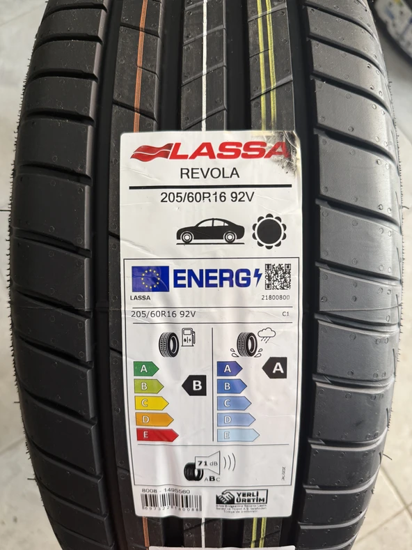 LASSA / 205/60R16 (REVOLA) (1 ADET FİYATIDIR. EN AZ 2 ADET VERİLMEKTEDİR) YAZ LASTİĞİ ürün görseli 1