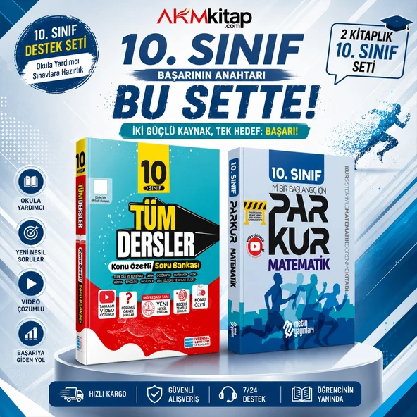 10.Sınıf Evrensel İletişim Tüm Dersler Soru Bankası ve Metin Yayınları Matematik Soru Bankası Seti 2 Kitap ürün görseli 1