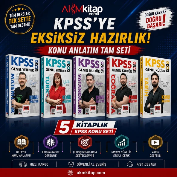 Yargı 2026 KPSS Genel Yetenek Genel Kültür Konu Seti 5 Kitap ürün görseli 1